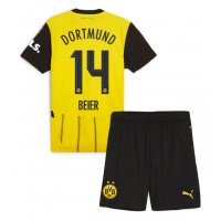 Borussia Dortmund Maximilian Beier #14 Koti Peliasu Lasten 2024-25 Lyhythihainen (+ Lyhyet housut)